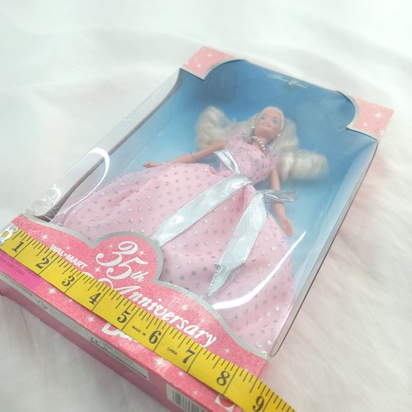 1997 Mattel Special Edition 35th Anniversary Barbie Blue Eyes Girl Fashion Doll - Picture 10 of 14